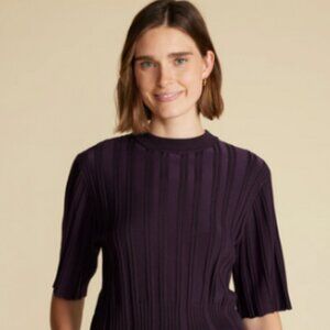 NWT Amour Vert Mirabelle Top - Purple Fig, Size S